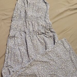 Floral Maxi Dress in Light Blue